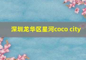 深圳龙华区星河coco city